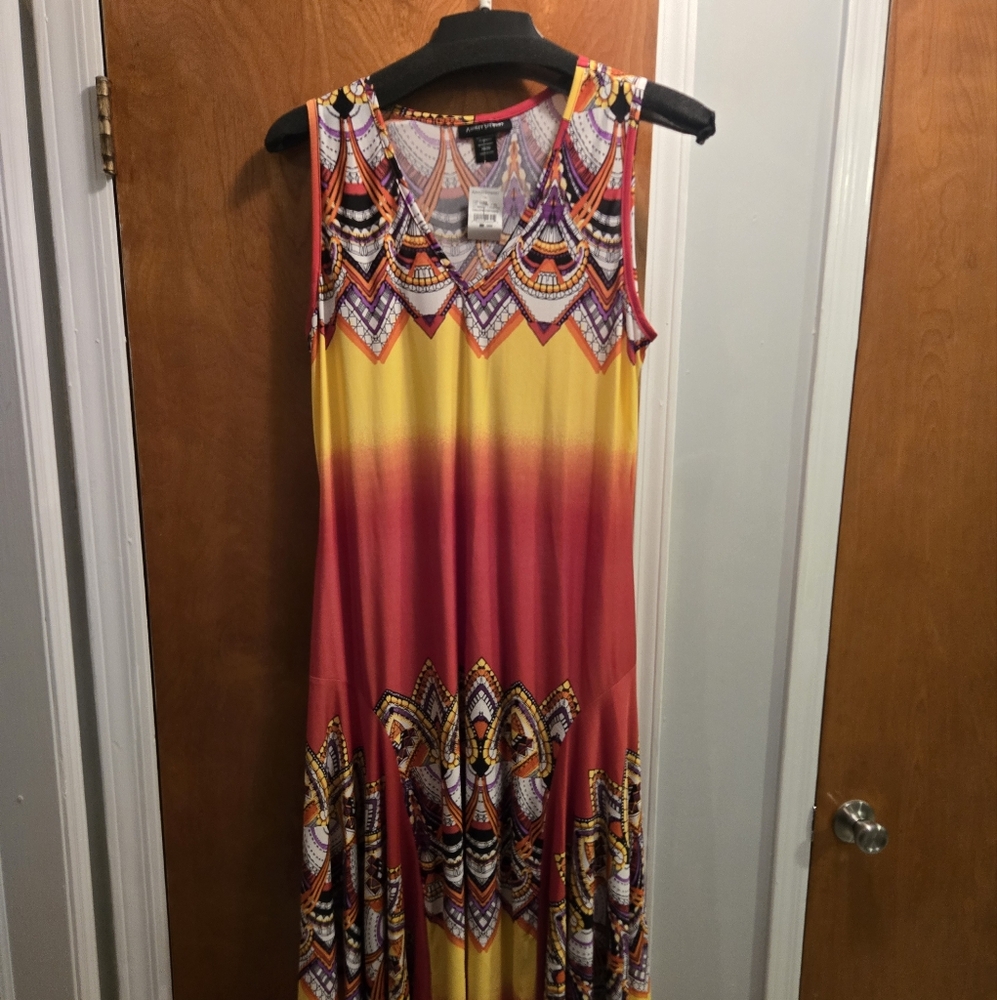 Ashley Stewart Geometric Maxi Dress